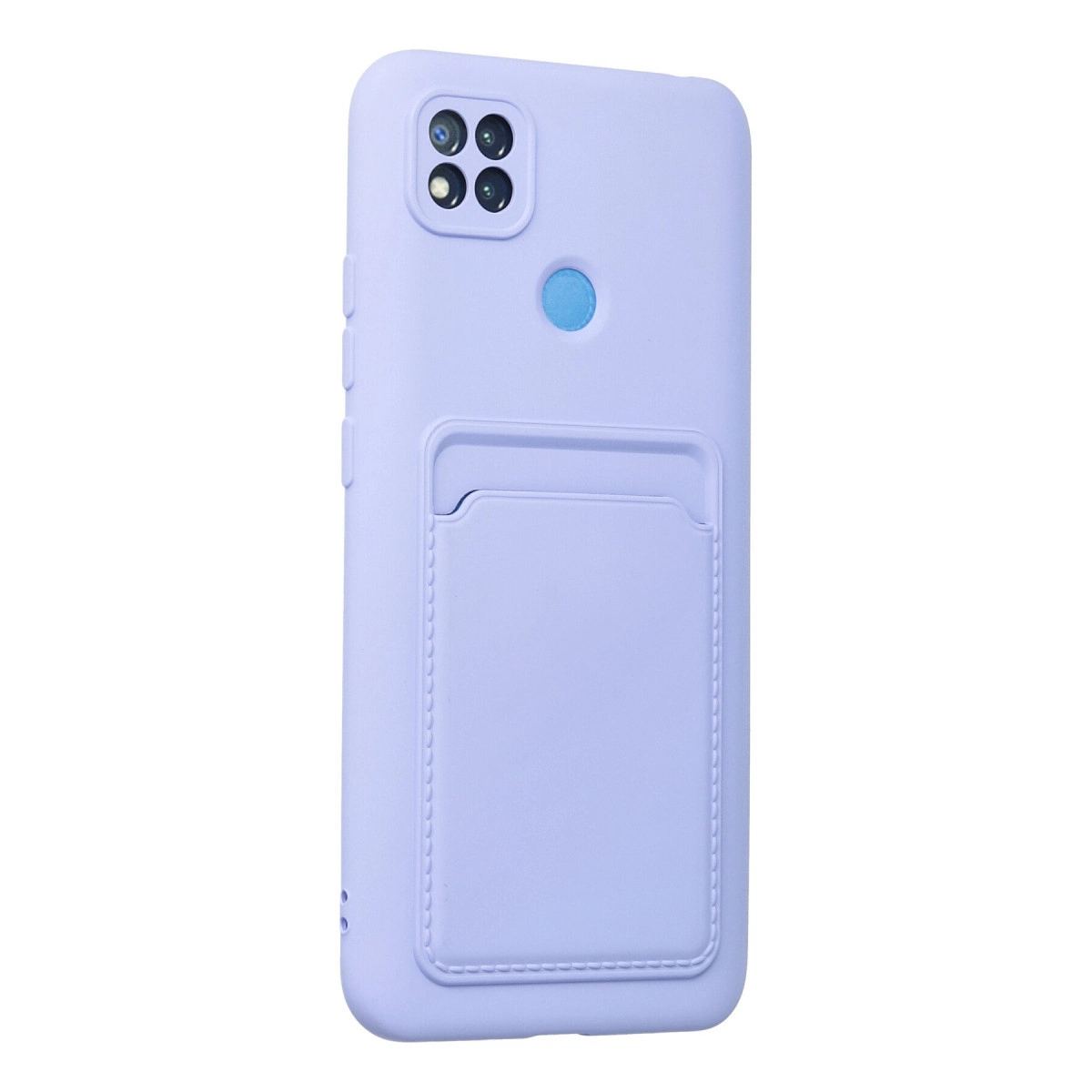 Xiaomi Redmi 9c Kılıf Kelvin Kartvizitli Silikon - Lila
