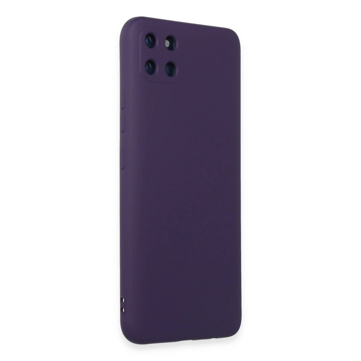 Realme C11 Kılıf Nano İçi Kadife Silikon - Mor