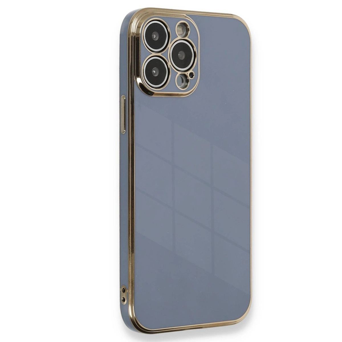 Apple İphone 15 Pro Kılıf Volet Silikon - Mavi
