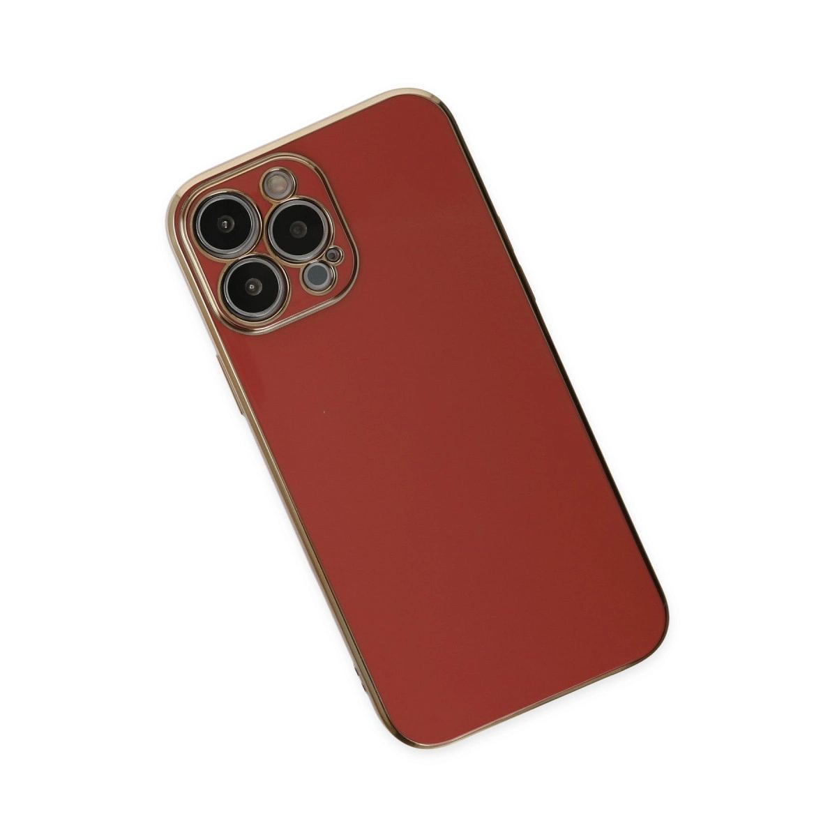 Apple İphone 15 Pro Max Kılıf Volet Silikon - Kırmızı