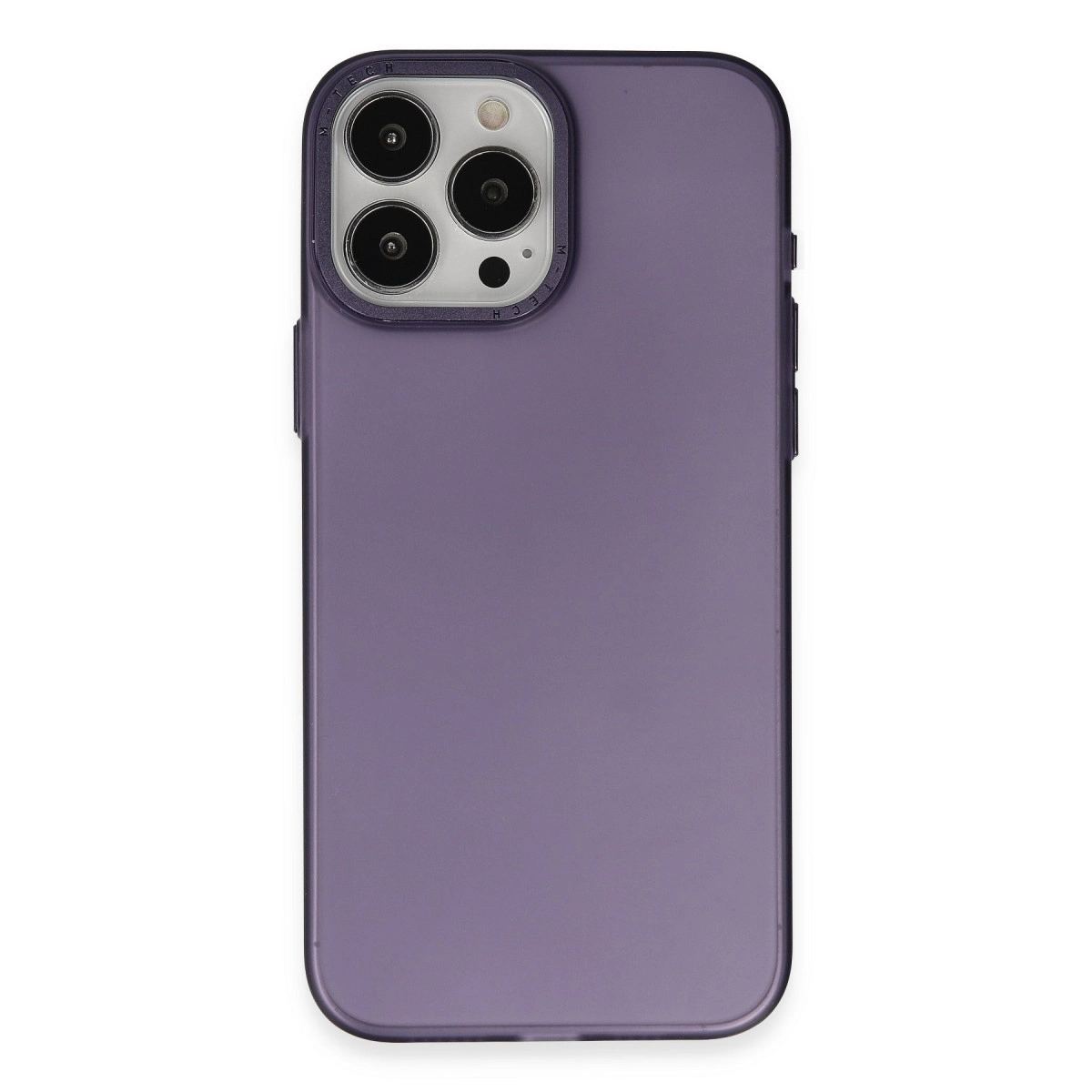 Apple İphone 15 Pro Kılıf Modos Metal Kapak - Derin Mor