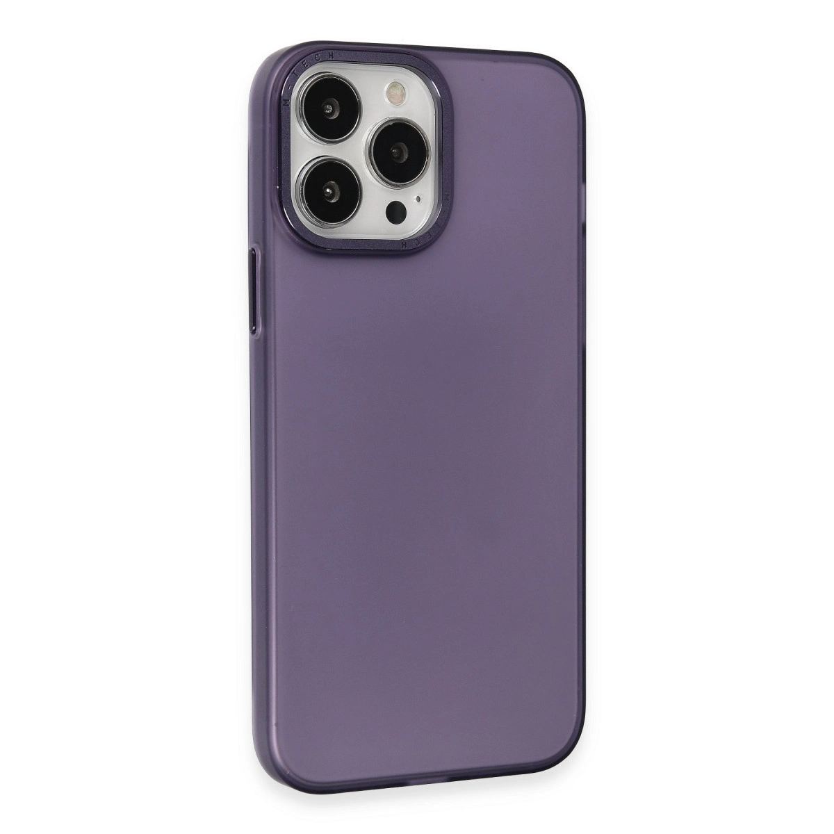 Apple İphone 15 Pro Kılıf Modos Metal Kapak - Derin Mor