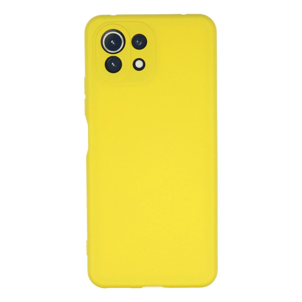 Xiaomi Mi 11 Lite Kılıf Nano İçi Kadife Silikon - Sarı