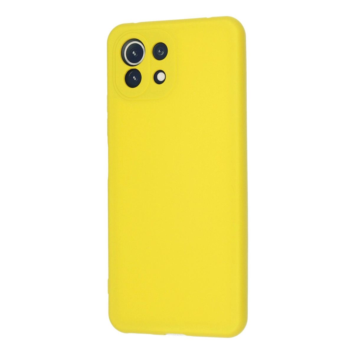 Xiaomi Mi 11 Lite Kılıf Nano İçi Kadife Silikon - Sarı