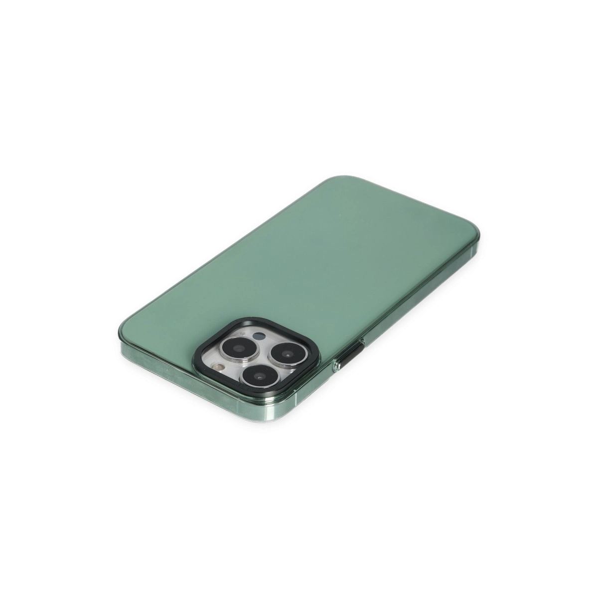 Apple İphone 14 Pro Kılıf Anka Pc Sert Metal Kapak - Yeşil