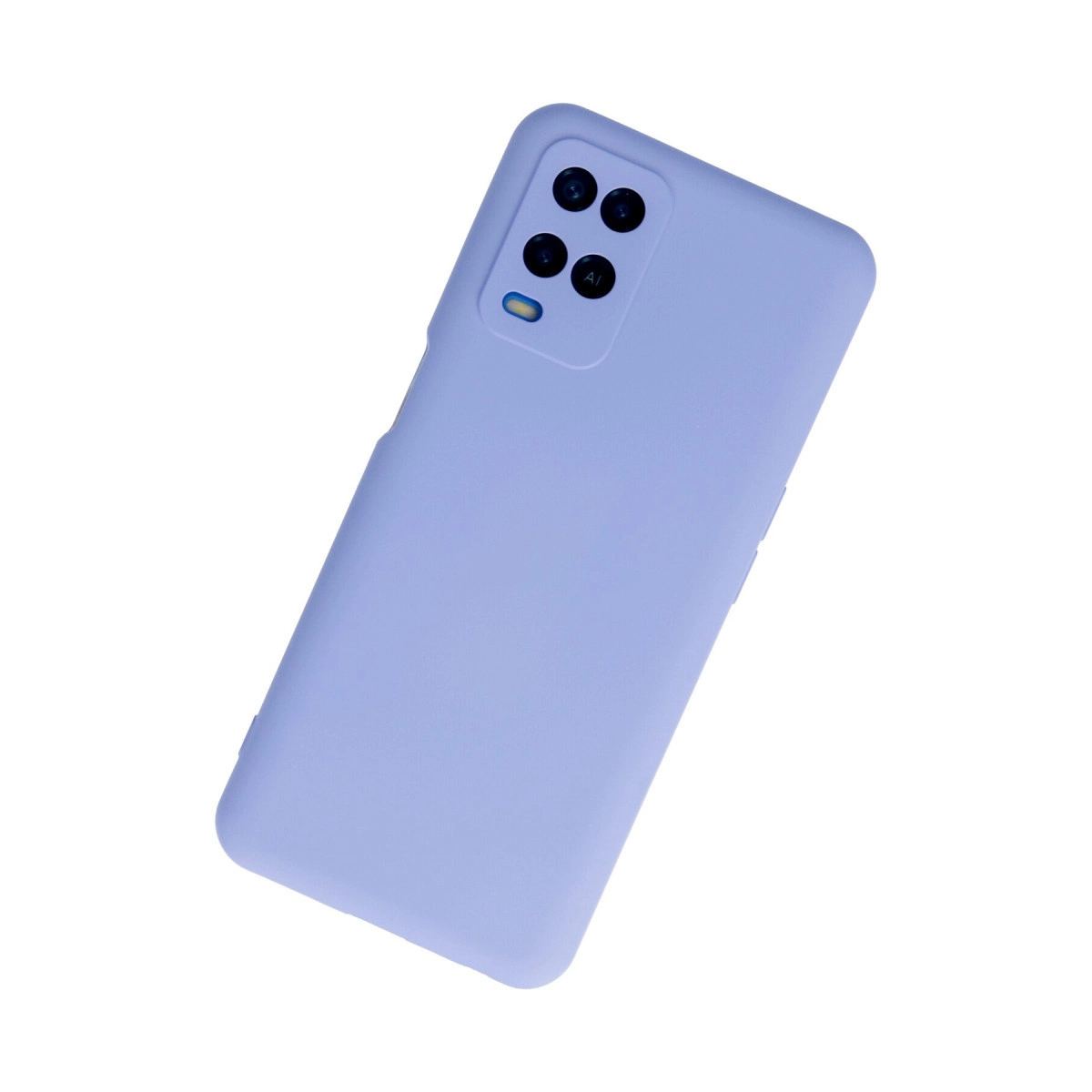 Oppo A54 4g Kılıf Nano İçi Kadife Silikon - Lila