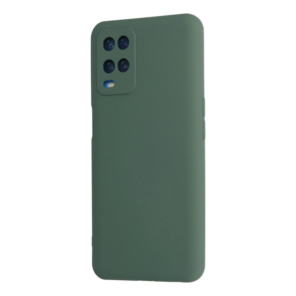 Oppo A54 4g Kılıf Nano İçi Kadife Silikon - Koyu Yeşil