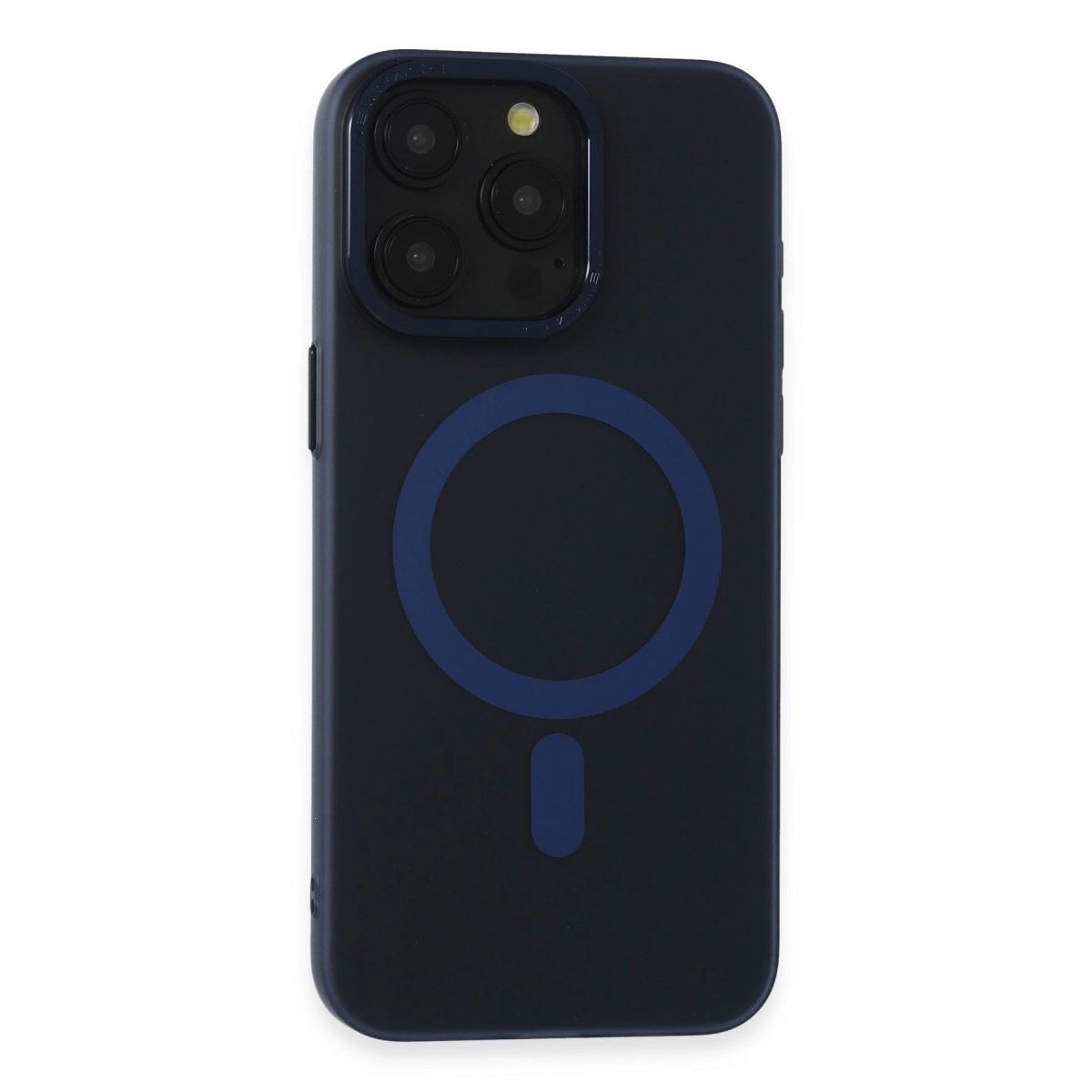 Apple İphone 15 Pro Max Kılıf Lodos Magneticsafe Mat Kapak - Mavi
