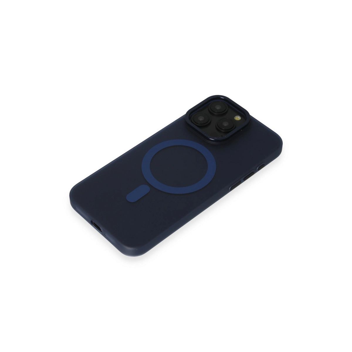 Apple İphone 15 Pro Max Kılıf Lodos Magneticsafe Mat Kapak - Mavi