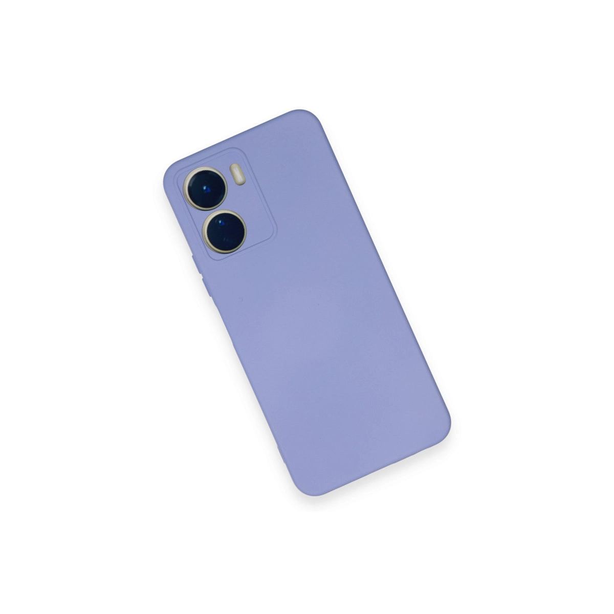Vivo Y16 Kılıf Nano İçi Kadife Silikon - Lila