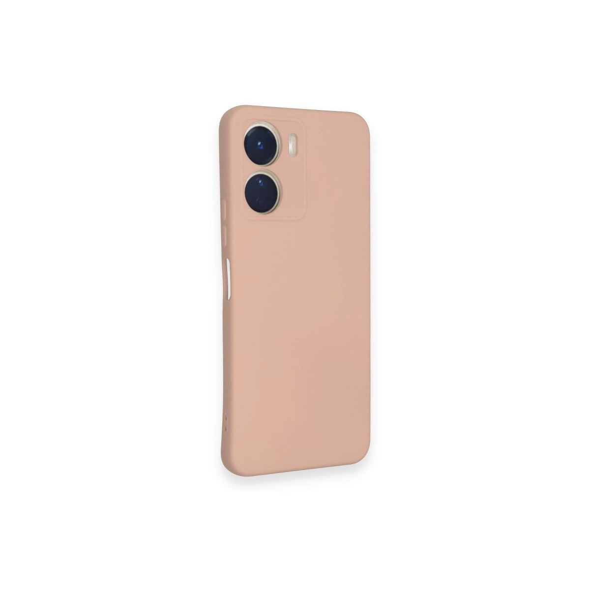 Vivo Y16 Kılıf Nano İçi Kadife Silikon - Pudra