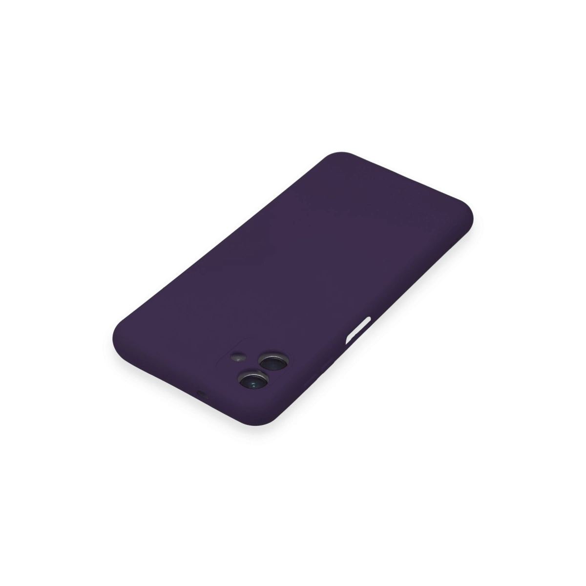 Samsung Galaxy A04 Kılıf Nano İçi Kadife Silikon - Mor