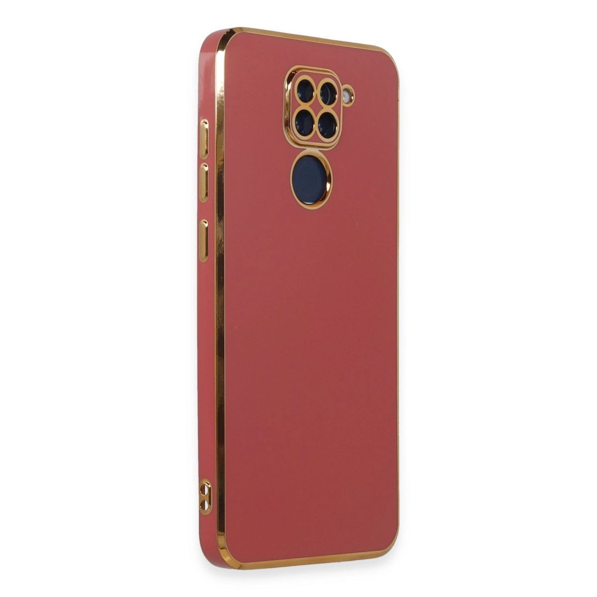 Xiaomi Redmi Note 9 Kılıf Volet Silikon - Kırmızı