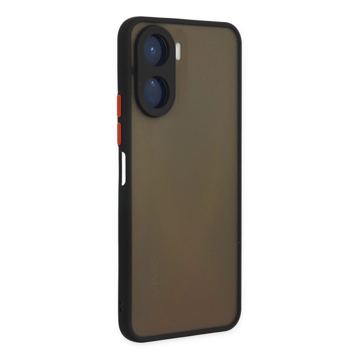 Vivo Y16 Kılıf Montreal Silikon Kapak - Siyah