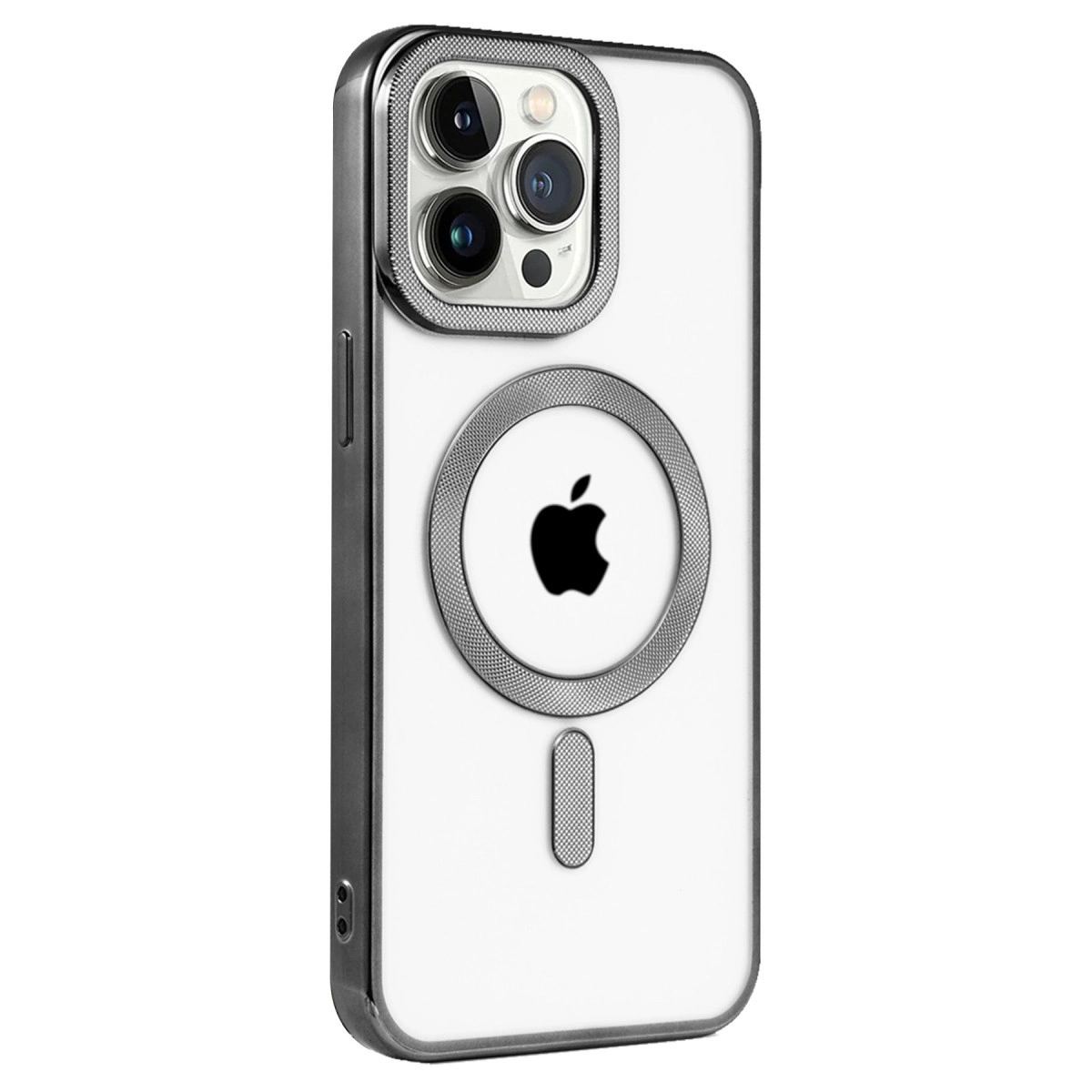Apple İphone 14 Pro Max Kılıf Kronos Magsafe Kapak - Siyah