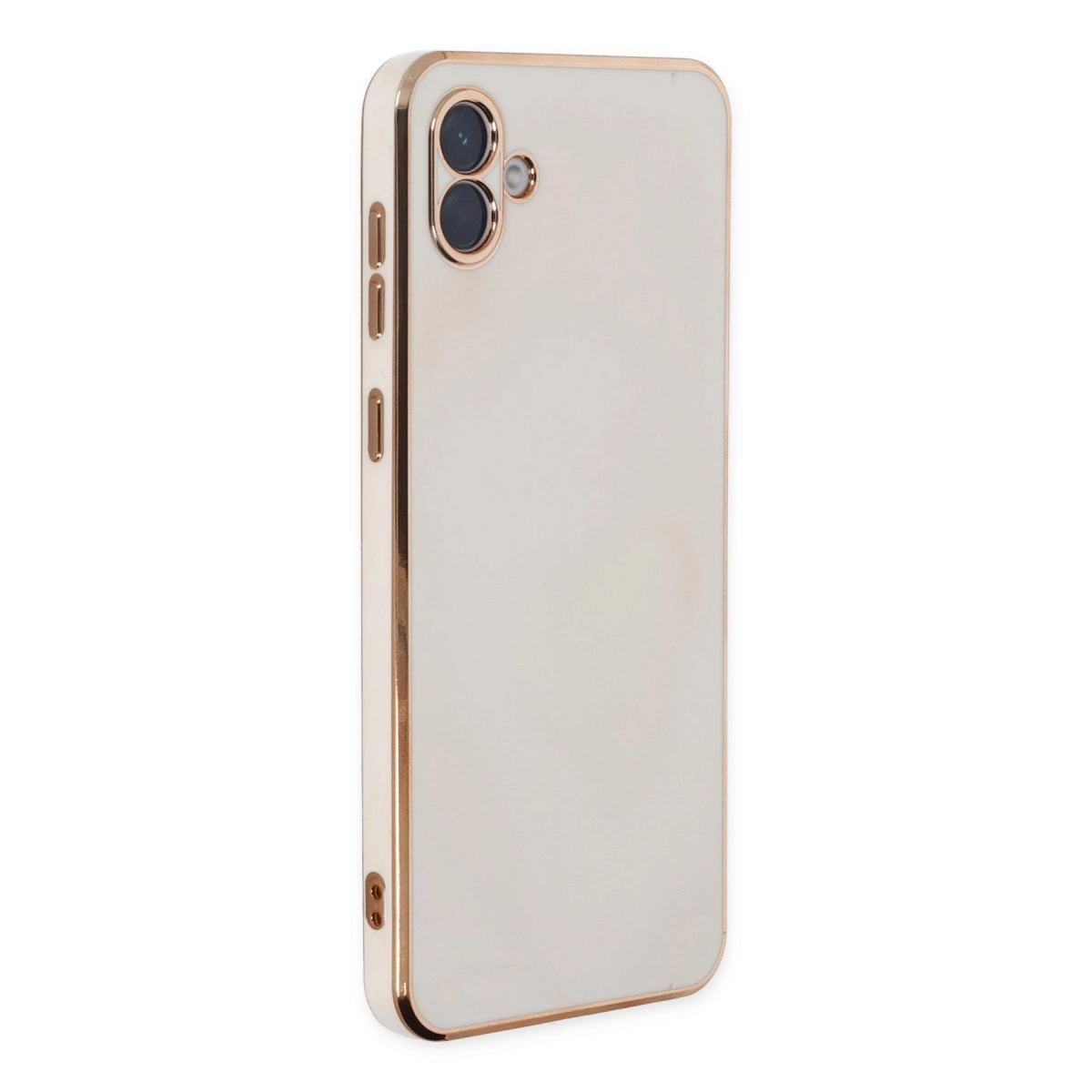 Samsung Galaxy A04 Kılıf Volet Silikon - Beyaz