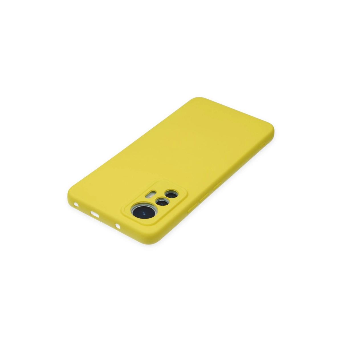 Xiaomi Mi 12 Lite Kılıf Nano İçi Kadife Silikon - Sarı