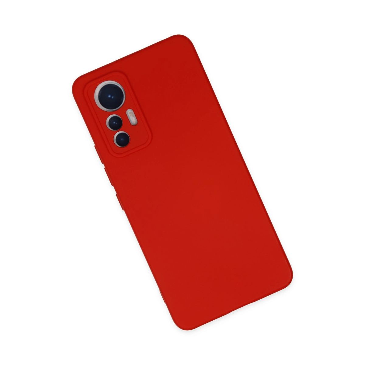 Xiaomi Mi 12 Lite Kılıf Nano İçi Kadife Silikon - Kırmızı