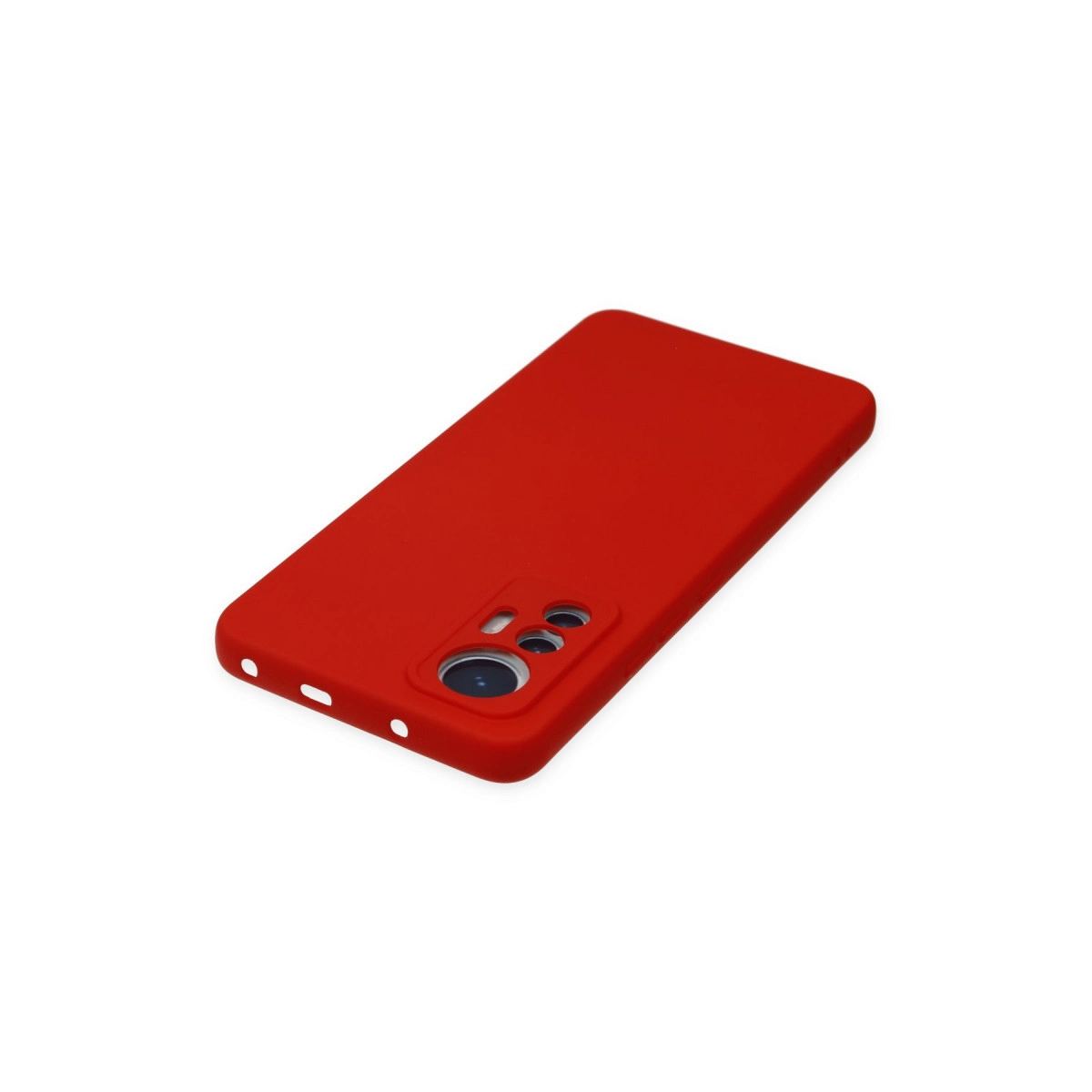 Xiaomi Mi 12 Lite Kılıf Nano İçi Kadife Silikon - Kırmızı