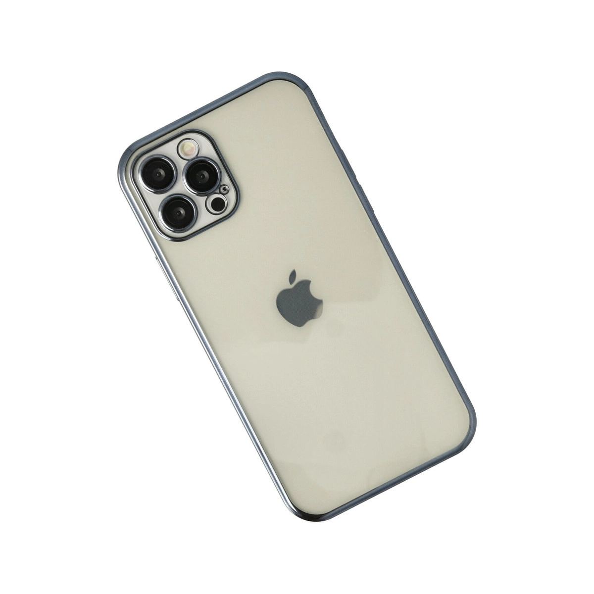 Apple İphone 12 Pro Kılıf Razer Lensli Silikon - Lacivert