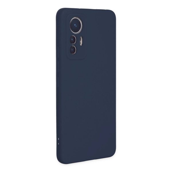 Xiaomi Mi 12 Lite Kılıf Nano İçi Kadife Silikon - Lacivert