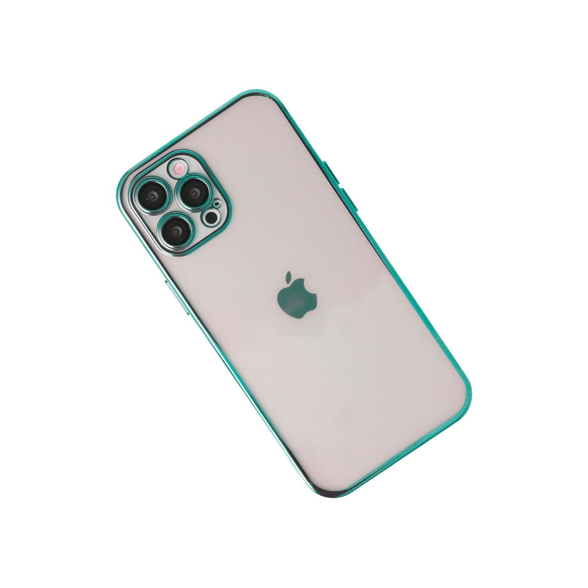 Apple İphone 12 Pro Max Kılıf Razer Lensli Silikon - Yeşil