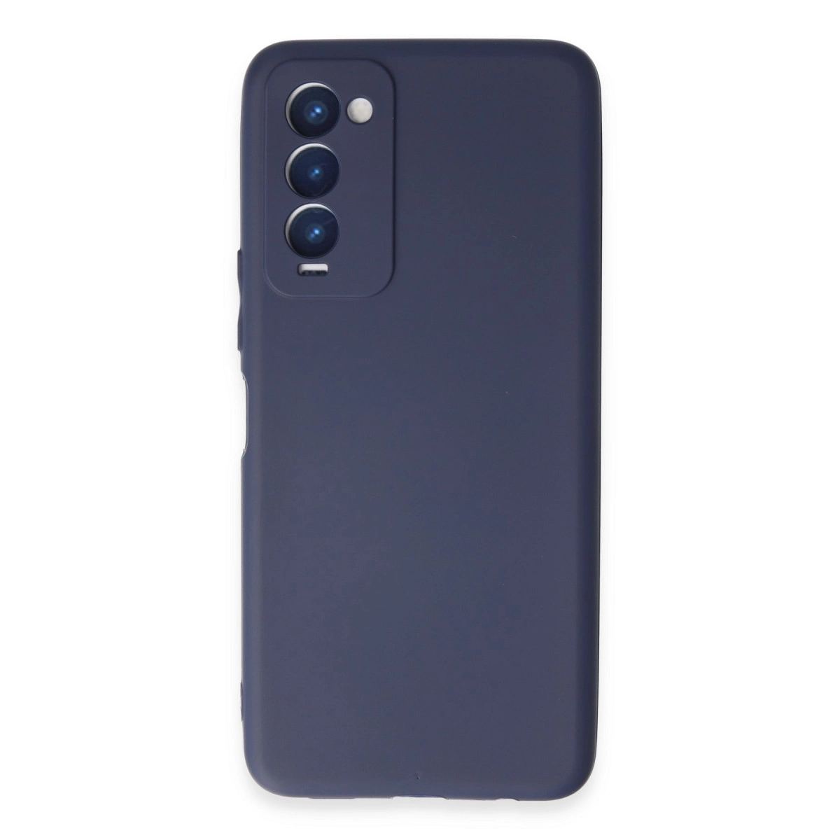 Tecno Camon 18 Kılıf First Silikon - Lacivert
