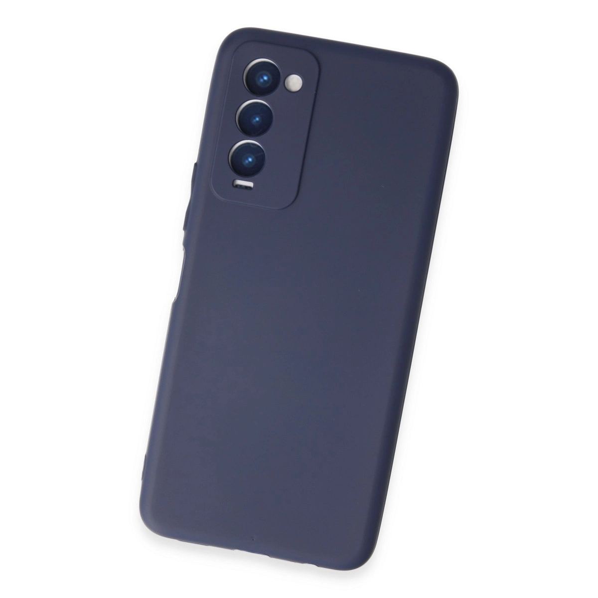 Tecno Camon 18 Kılıf First Silikon - Lacivert