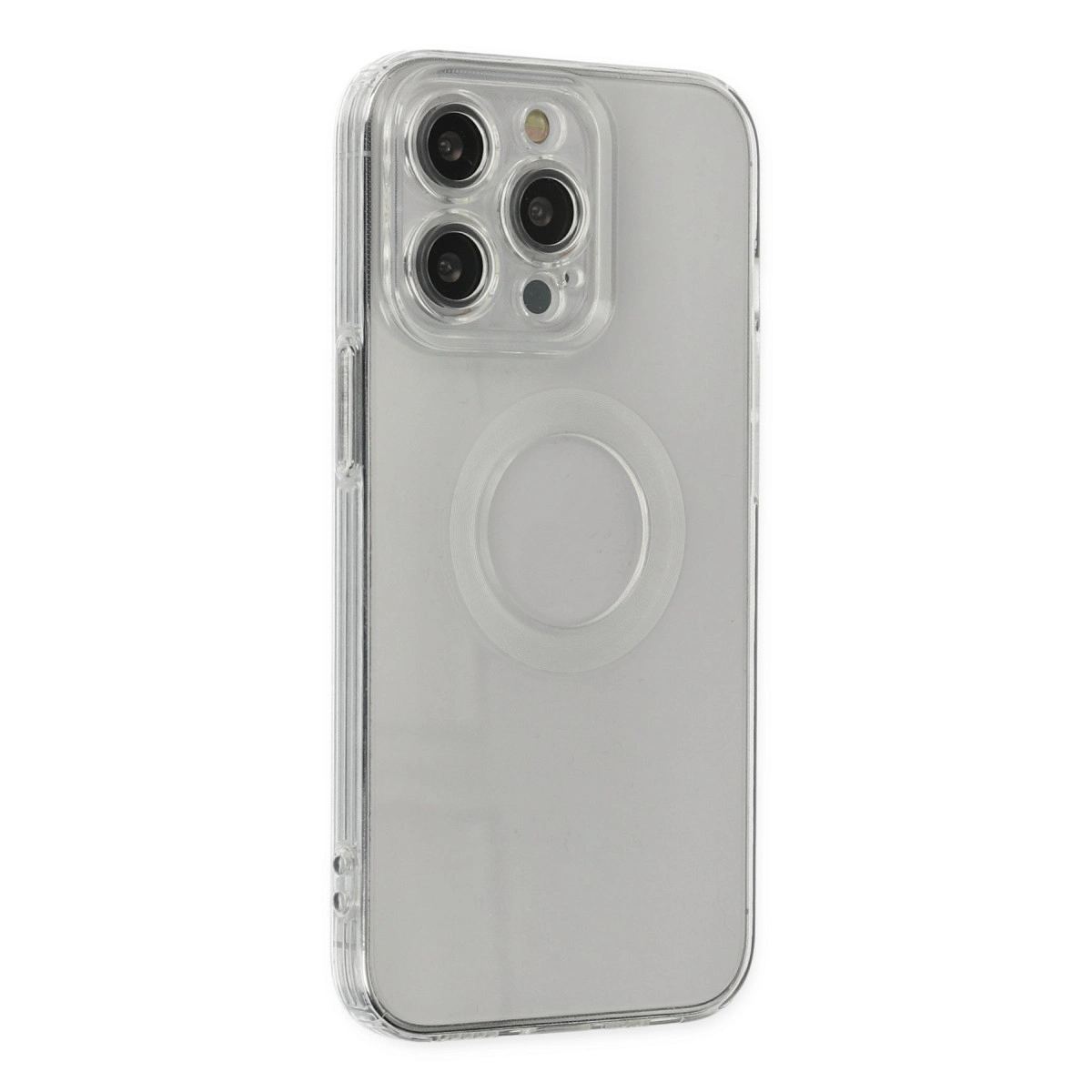 Apple İphone 13 Pro Kılıf Santa Lens Silikon - Şeffaf