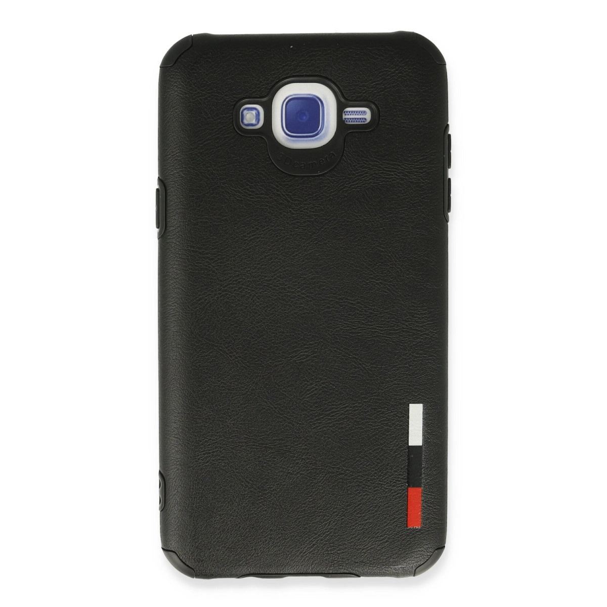 Samsung Galaxy J7 Kılıf Loop Deri Silikon - Siyah