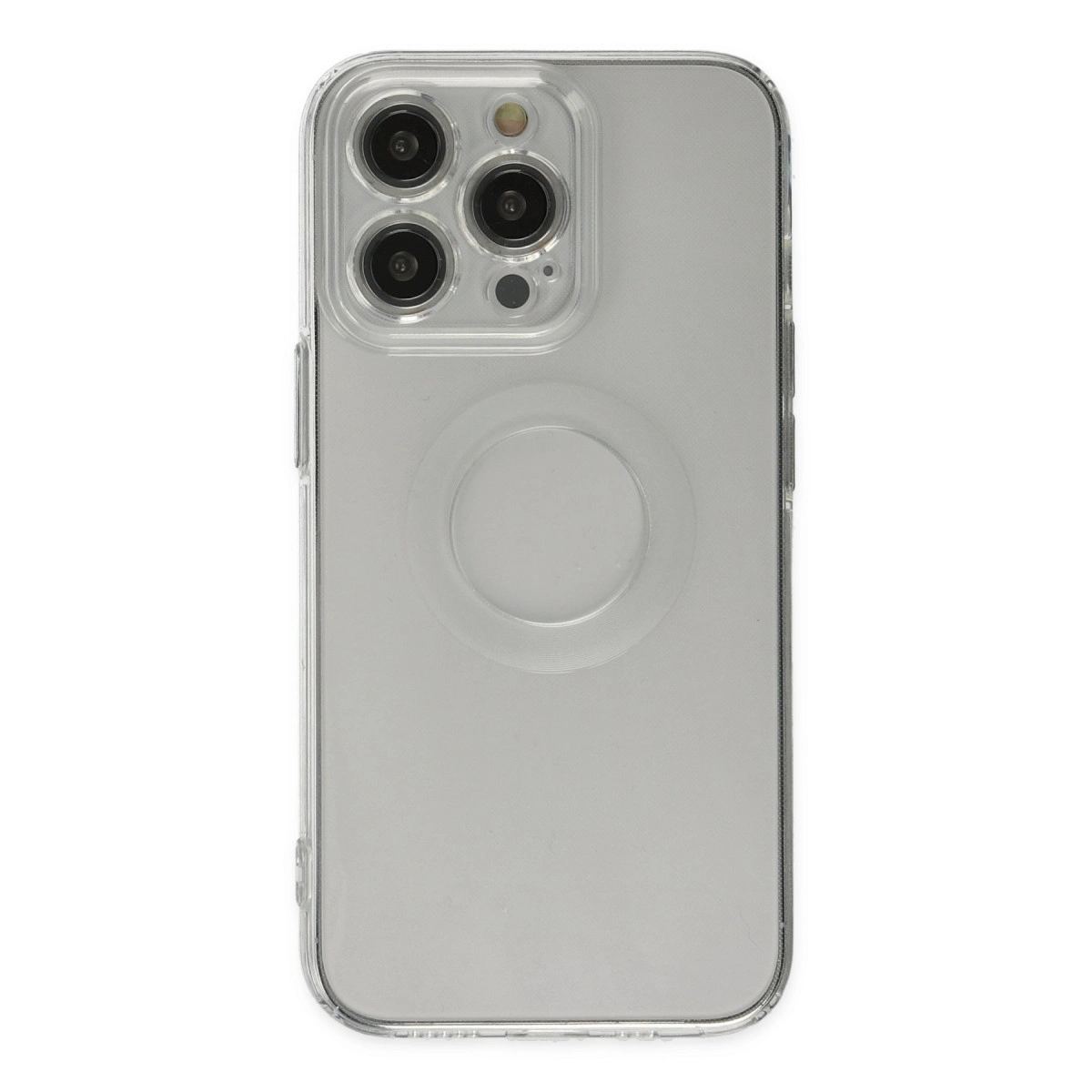 Apple İphone 14 Pro Kılıf Santa Lens Silikon - Şeffaf