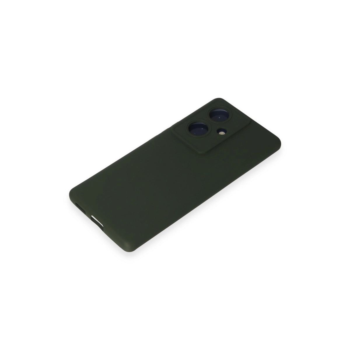 Vivo V29 Lite Kılıf Nano İçi Kadife Silikon - Koyu Yeşil