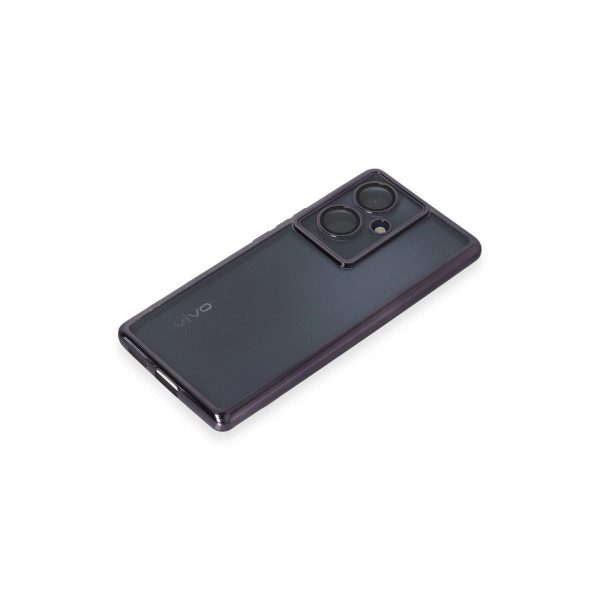 Vivo V29 Lite Kılıf Razer Lensli Silikon - Mor