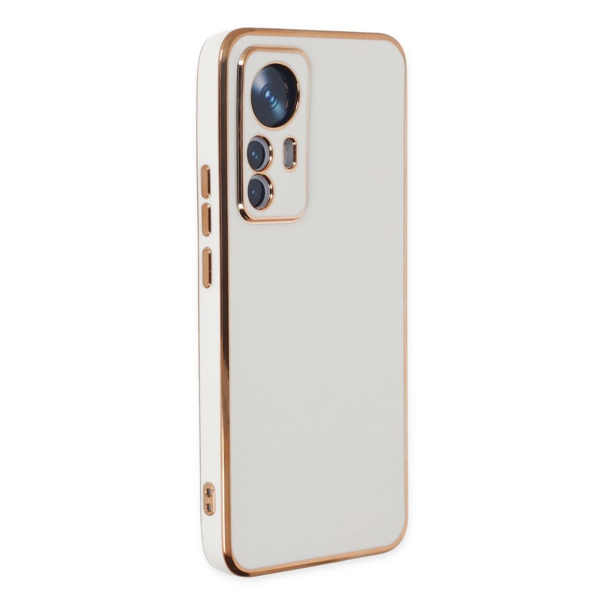 Xiaomi Mi 12t Pro Kılıf Volet Silikon - Beyaz