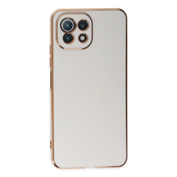 Xiaomi Mi 11 Lite Kılıf Volet Silikon - Beyaz