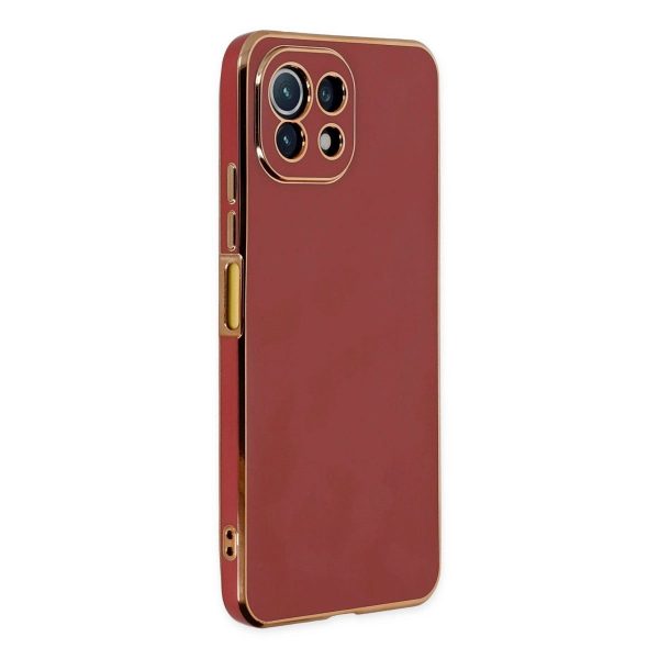 Xiaomi Mi 11 Lite Kılıf Volet Silikon - Kırmızı