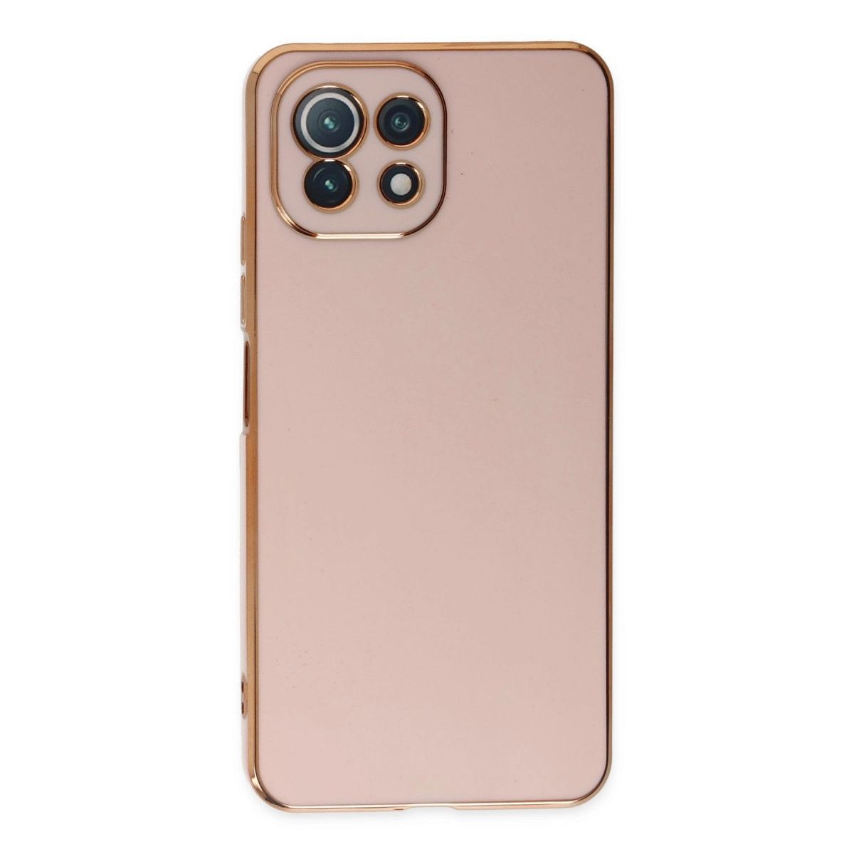 Xiaomi Mi 11 Lite Kılıf Volet Silikon - Pembe