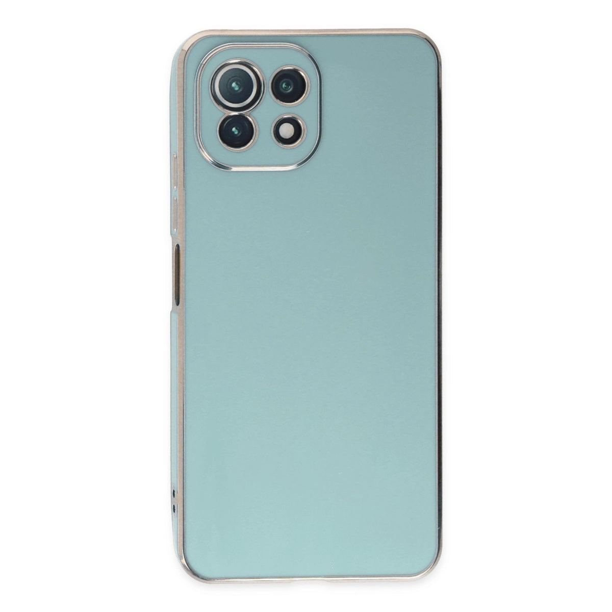 Xiaomi Mi 11 Lite Kılıf Volet Silikon - Açık Yeşil