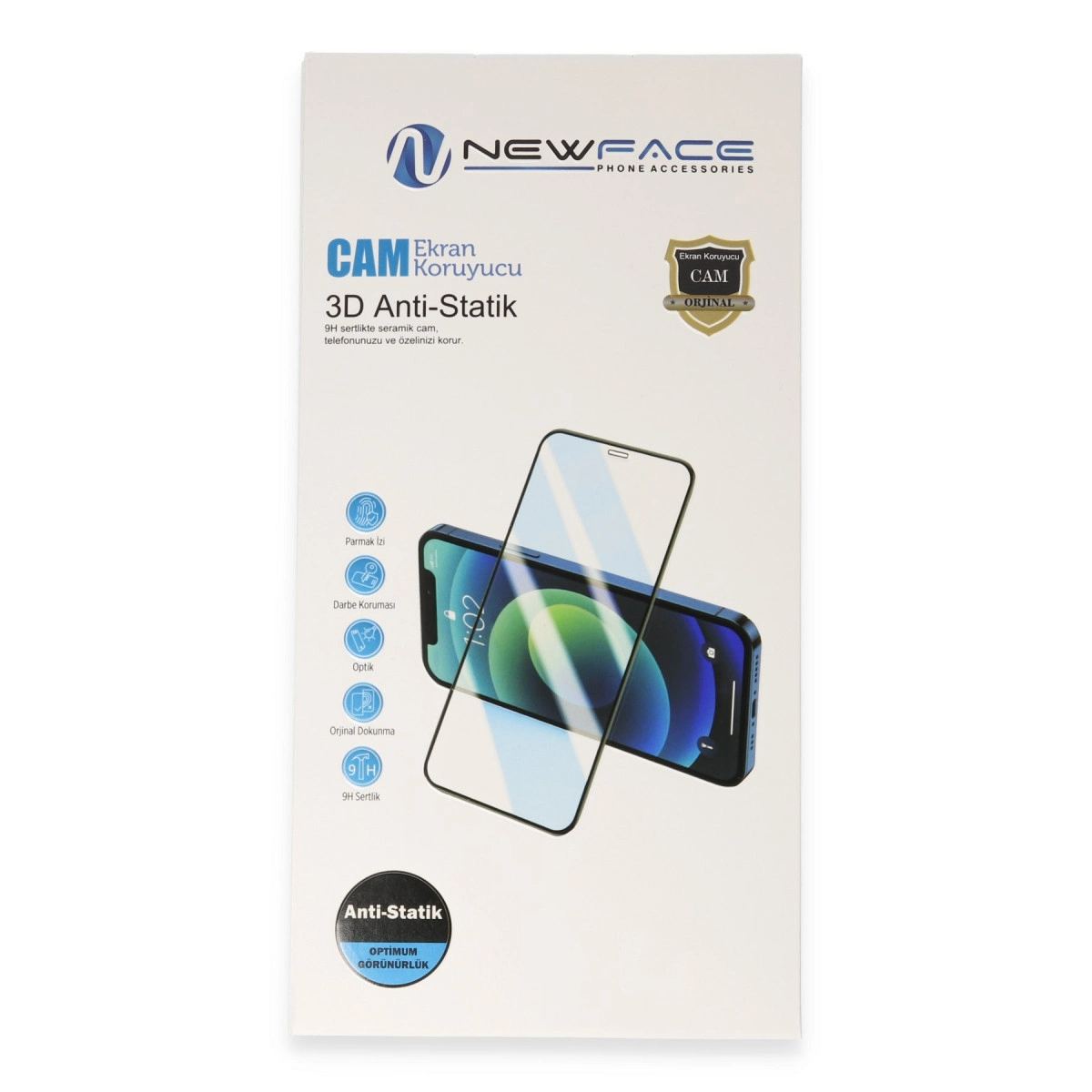 Samsung Galaxy A20 3d Antistatik Cam Ekran Koruyucu