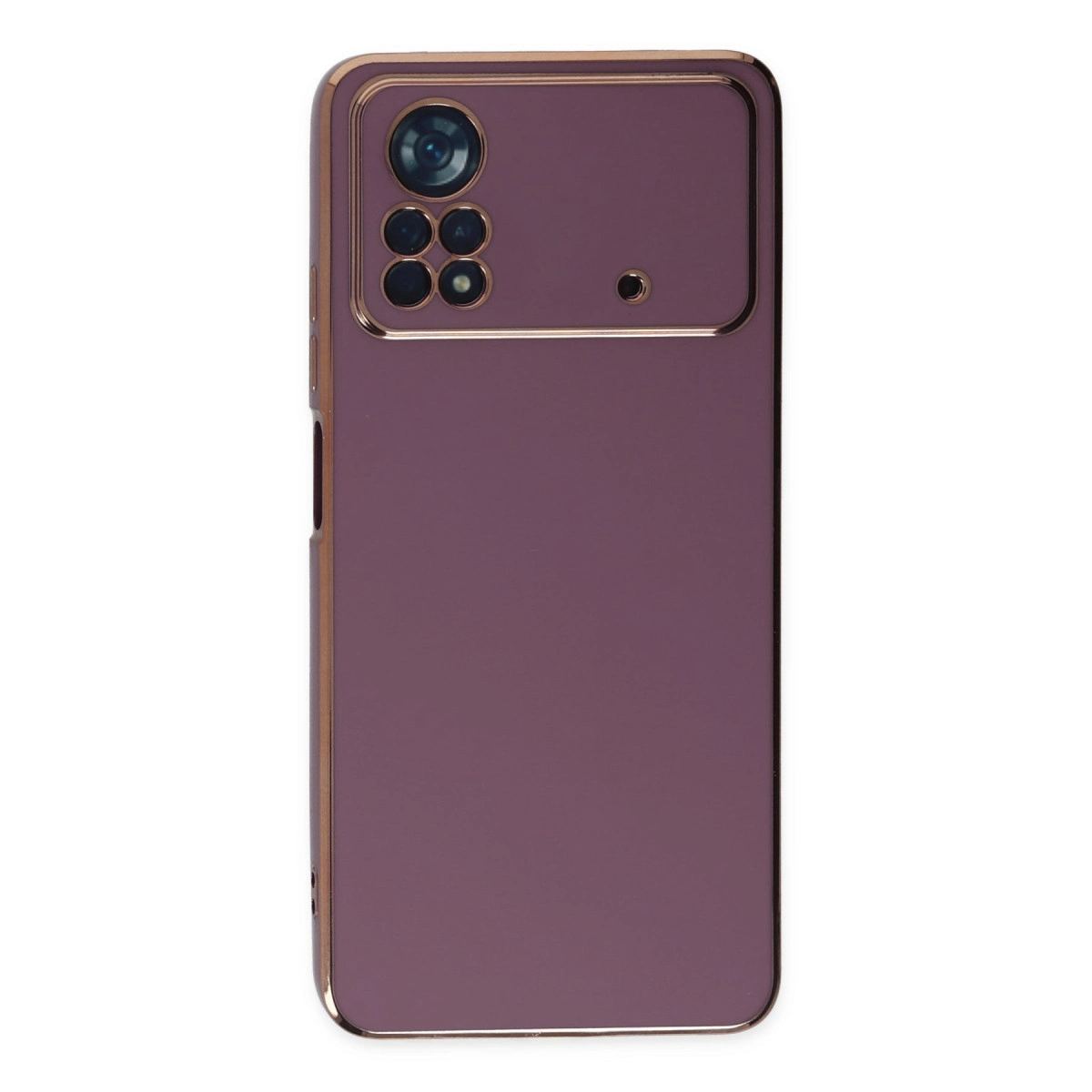 Xiaomi Poco X4 Pro 5g Kılıf Volet Silikon - Mor