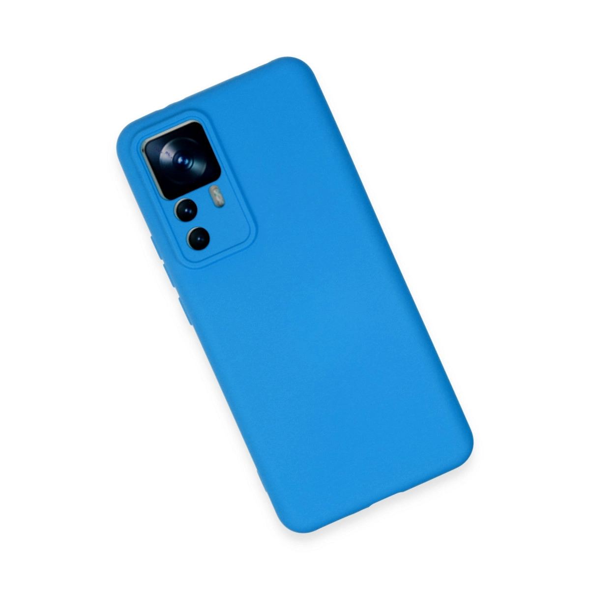 Xiaomi Mi 12t Pro Kılıf Nano İçi Kadife Silikon - Mavi
