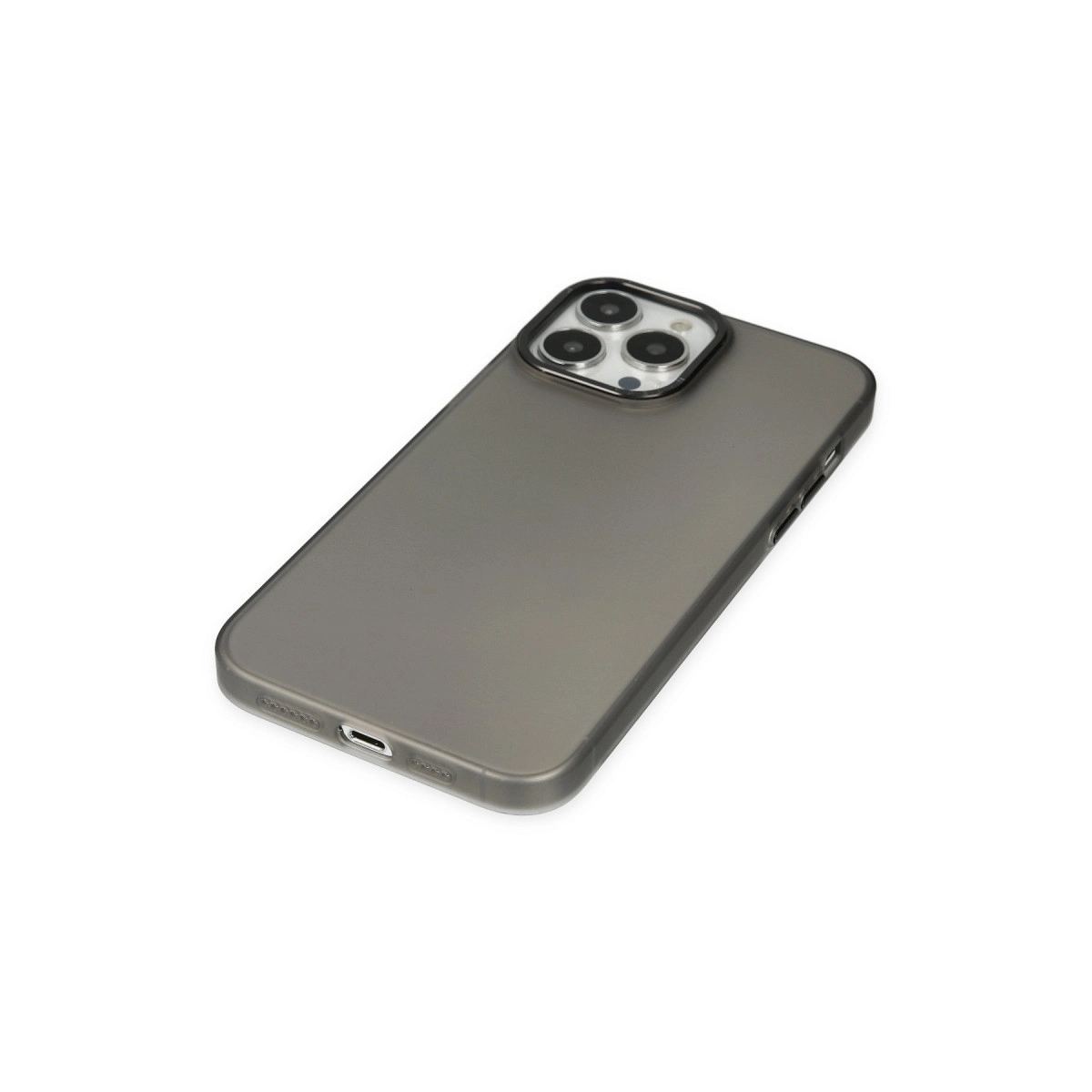 Apple İphone 13 Pro Max Kılıf Modos Metal Kapak - Siyah