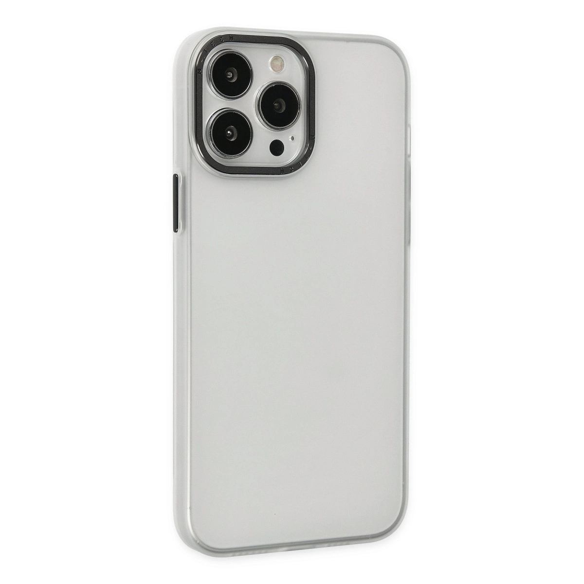 Apple İphone 13 Pro Max Kılıf Modos Metal Kapak - Şeffaf