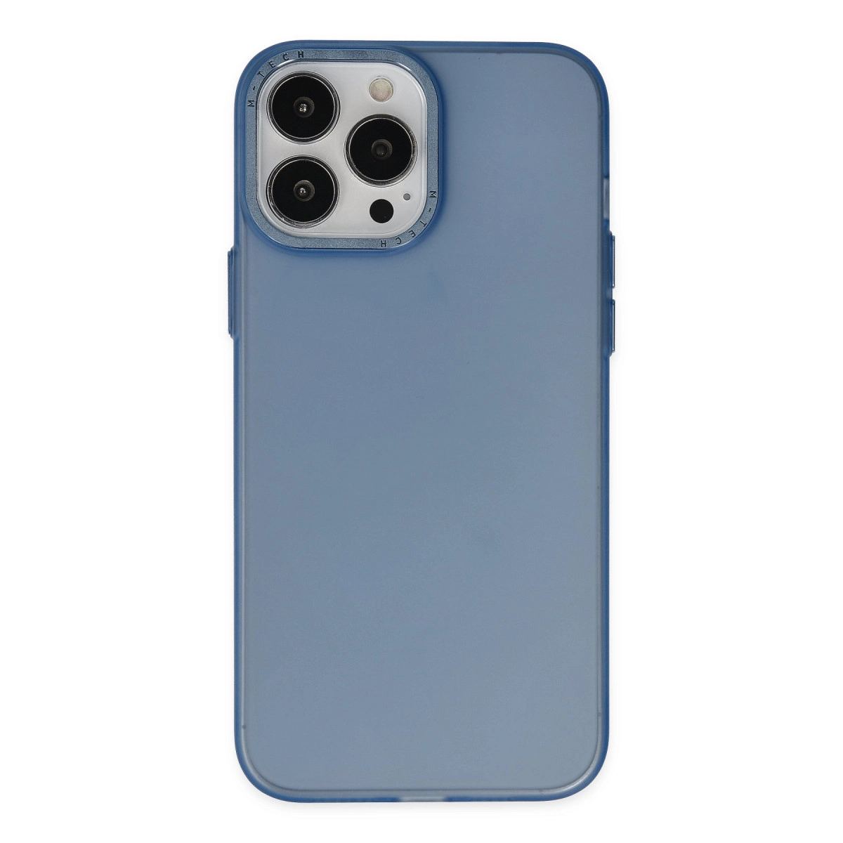 Apple İphone 13 Pro Max Kılıf Modos Metal Kapak - Lacivert