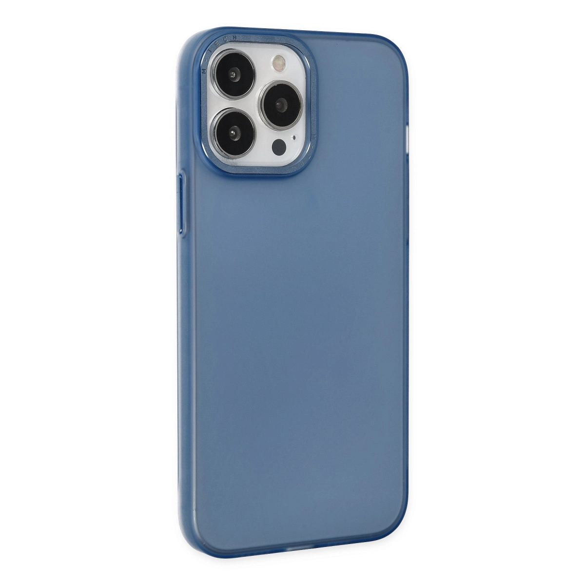 Apple İphone 13 Pro Max Kılıf Modos Metal Kapak - Lacivert