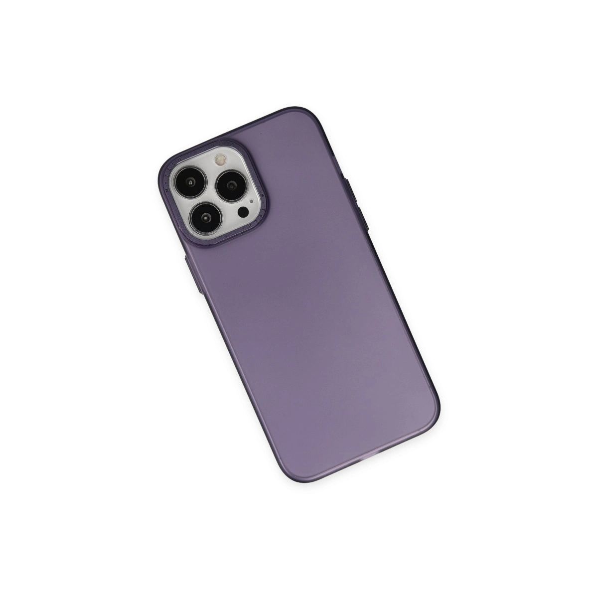 Apple İphone 13 Pro Max Kılıf Modos Metal Kapak - Derin Mor