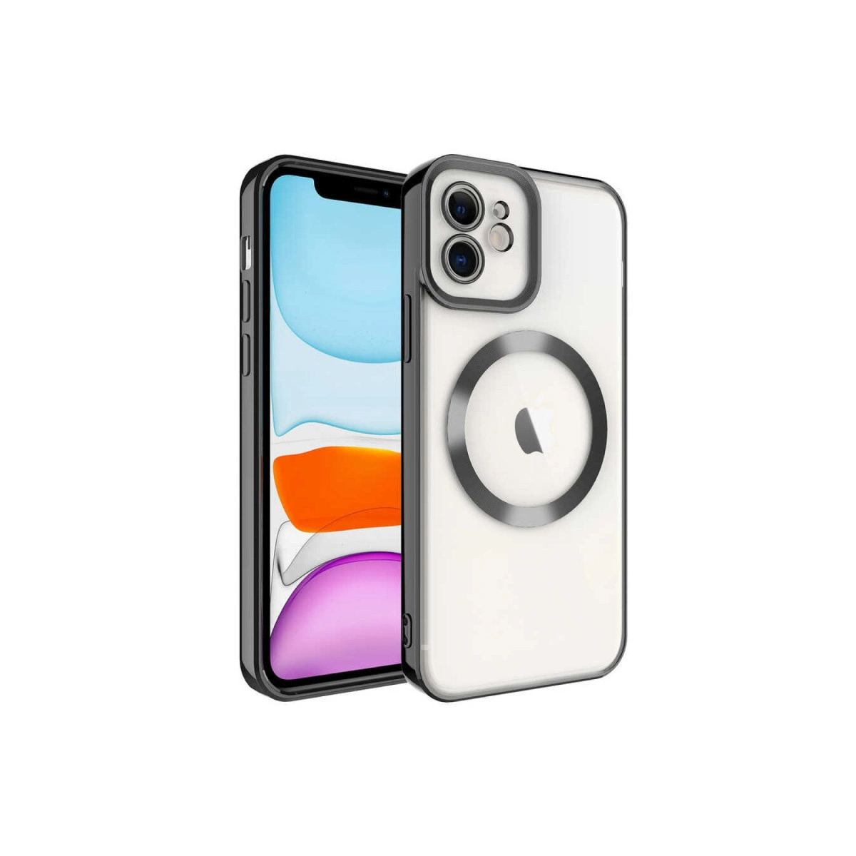 Apple İphone 12 Kılıf Kross Magneticsafe Kapak - Siyah