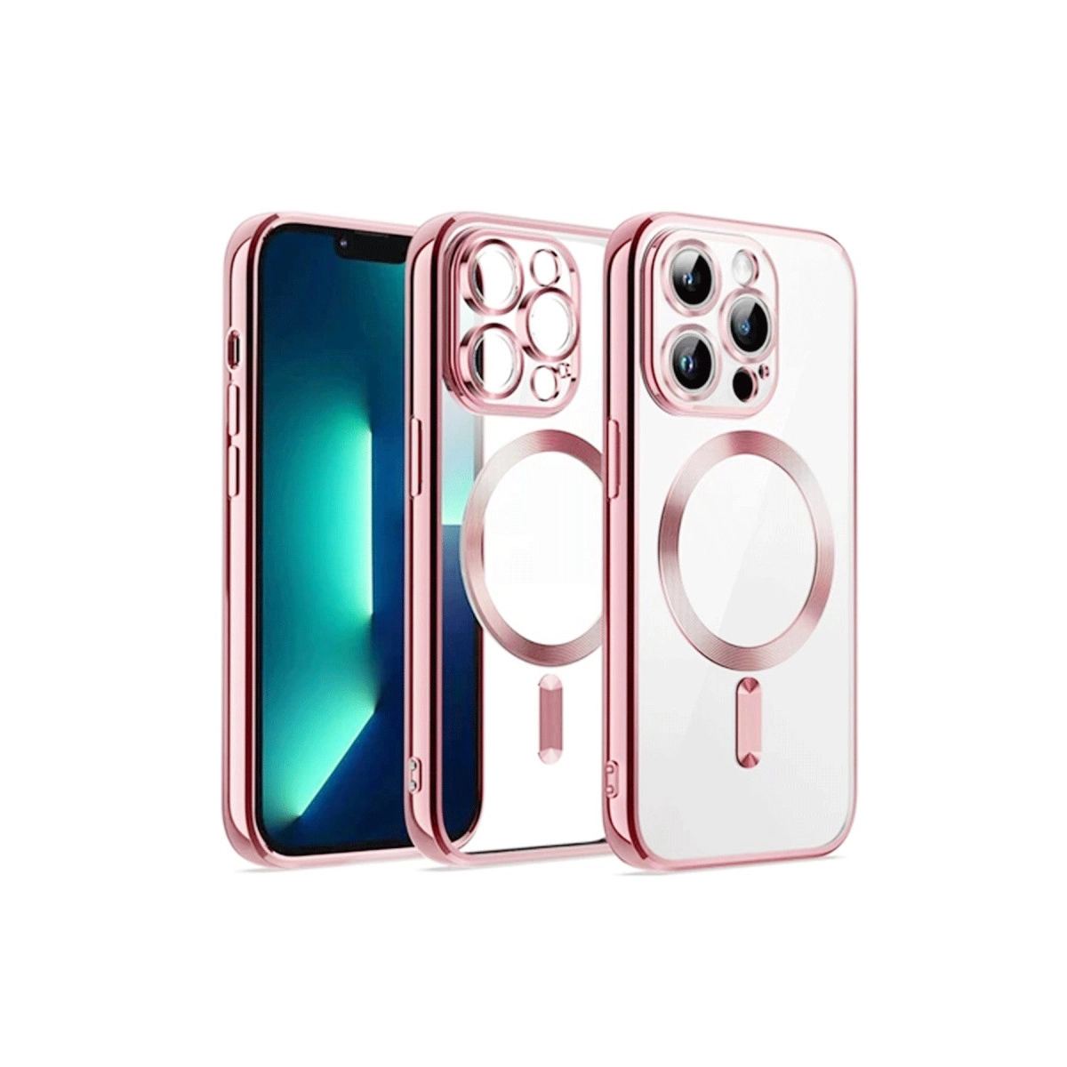 Apple İphone 12 Pro Kılıf Kross Magneticsafe Kapak - Rose