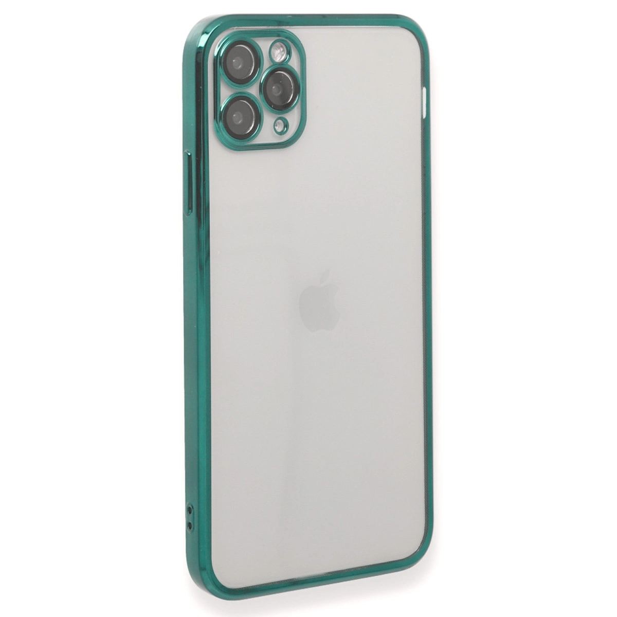 Apple İphone 11 Pro Kılıf Razer Lensli Silikon - Yeşil