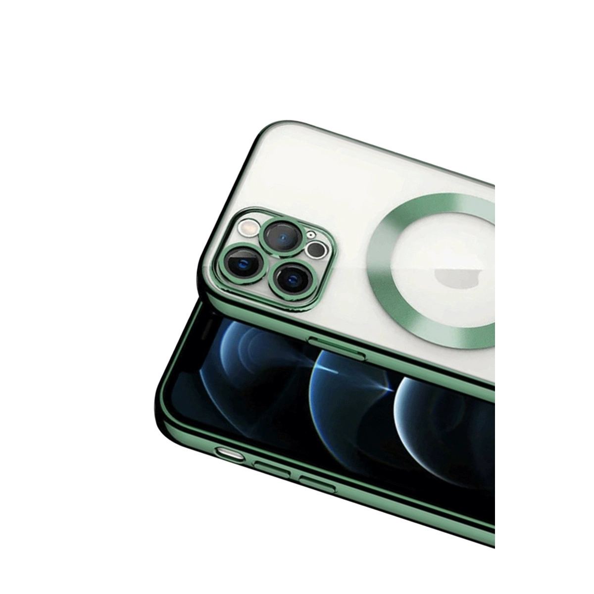 Apple İphone 13 Pro Kılıf Kross Magneticsafe Kapak - Koyu Yeşil